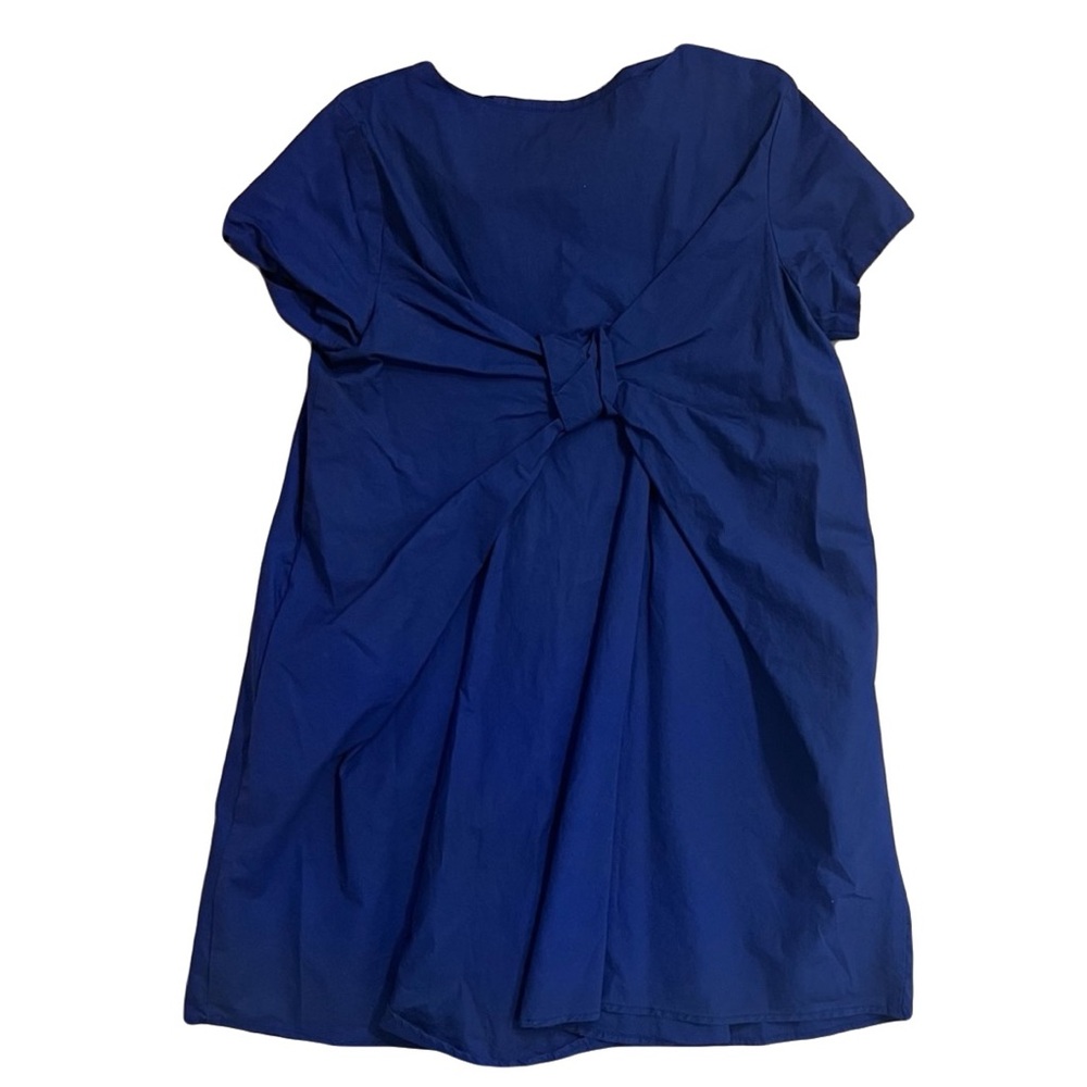 Vineyard Vines Bow Back Short Sleeve Dress Navy Blue Sheath Sz S - Picture 3 of 10